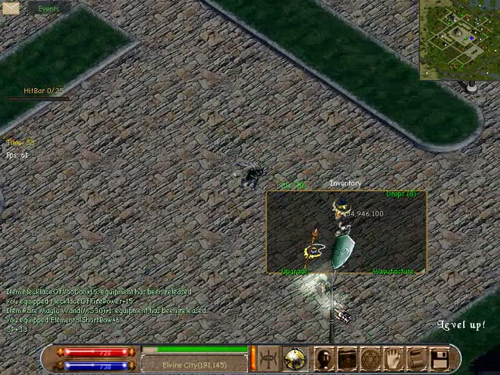 Combate dentro del juego en Helbreath Awakening