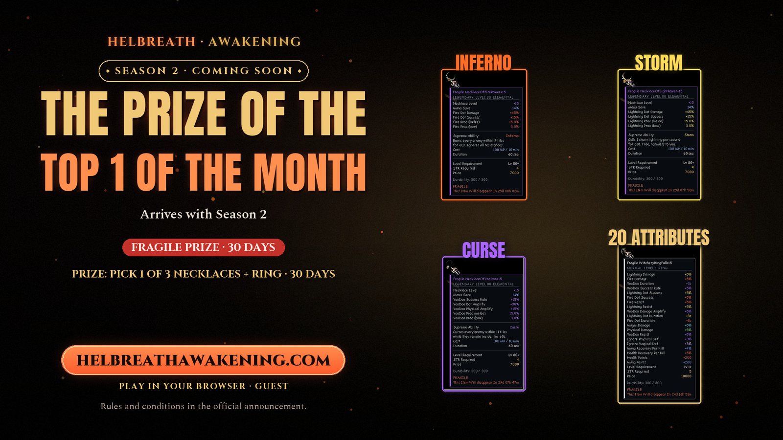 Flyer: el premio del TOP 1 del mes